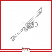 Wiper Transmission Linkage with Motor Assembly - WASI11